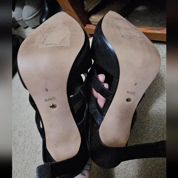 RAYE Black Cutout Heels - Picture 4 of 4